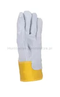 Rękawice robocze DONAU SAFETY DS-DOKBASIC, doker, dwoina bydlęca, rozm. 10,5/XL, szaro-żółte - 3