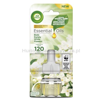 Wkład do elektrycznego odświeżacza AIR WICK, białe kwiaty, 19ml