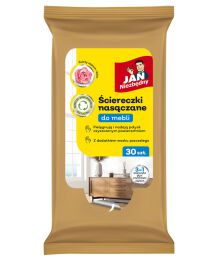 Ściereczki nasączane JAN NIEZBĘDNY, do mebli, 30 szt.