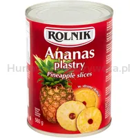 Ananas plastry 580 ml Rolnik