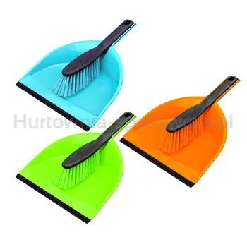 Zmiotka + Szufelka Z Gumą Clip Azur