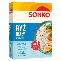 Ryż Sonko Biały 4*100 G Hfp