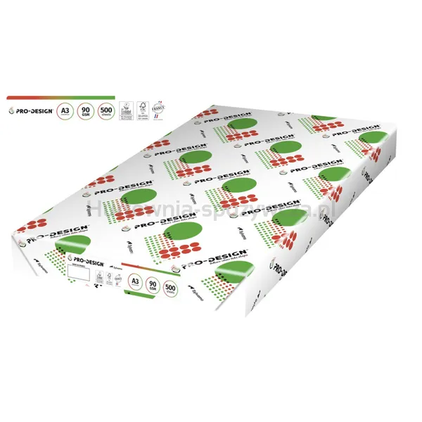 Pro-Design Fsc Papier kserosatynowany, klasa A++, A3, 168CIE, 90gsm, 500 ark. 