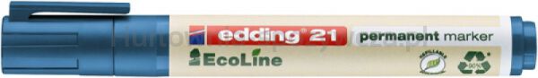 Edding Marker permanentny e-21 ecoline, 1,5-3mm, niebieski  - 2