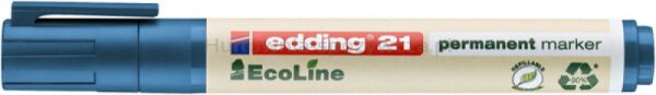 Edding Marker permanentny e-21 ecoline, 1,5-3mm, niebieski  - 2