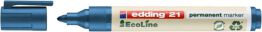 Edding Marker permanentny e-21 ecoline, 1,5-3mm, niebieski 