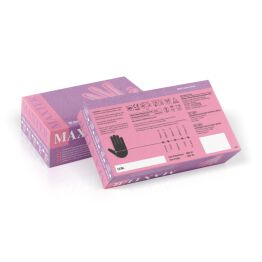 Rękawice nitrylowe bezpudrowe MAXTER, 100 szt., rozmiar L, różowe