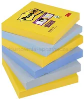 Karteczki samoprzylepne POST-IT® Super Sticky (654-6SS-NY), 76x76mm, 6x90 kart., new york