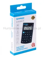 Kalkulator kieszonkowy DONAU TECH, 8-cyfr. wyświetlacz, wym. 97x60x10 mm, czarny - 2