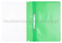 Office Products Skoroszyt, PP, A4, 2 otwory, 100/170mikr., wpinany, zielony  - 2