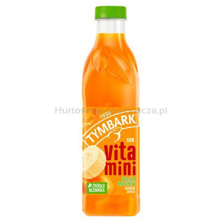 Tymbark Vitamini 100% Sok Jabłko Marchew Banan 1 L