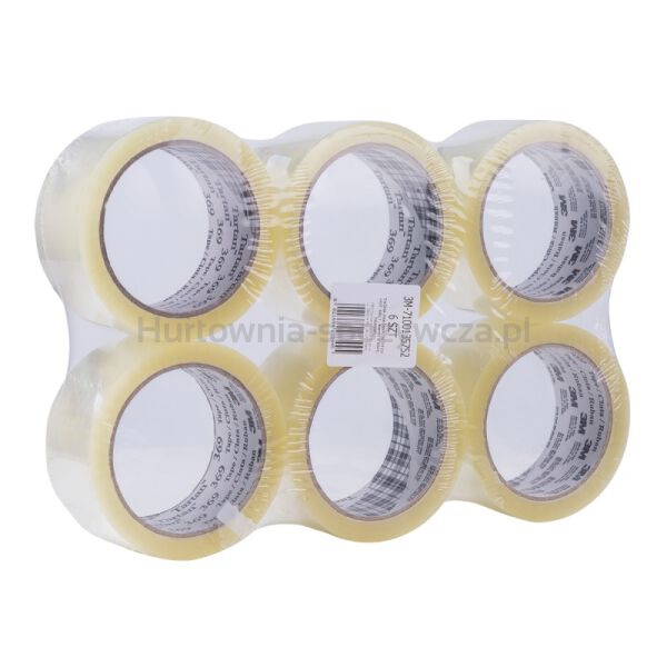 Taśma pakowa SCOTCH® Hot-melt (369), 48mm, 66m, transparentna - 6