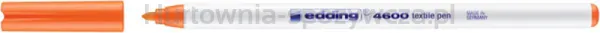 Pisak Tekstylny E-4600 Edding, 1 Mm, Pomarańczowy Neonowy