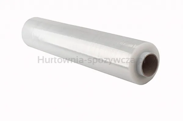 Folia stretch OFFICE PRODUCTS RĘCZNA, 2,5kg netto, szer. 500mm, gr. 23µm, transparentna