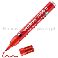 Marker permanentny e-2000c EDDING, 1,5-3 mm, czerwony - 3
