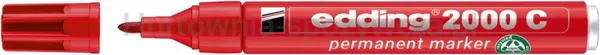 Marker permanentny e-2000c EDDING, 1,5-3 mm, czerwony