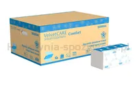 Ręczniki składane ZZ celulozowe VELVET, 2-warstwowe, 3000 listków, 20szt., białe - 2