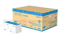 Ręczniki składane ZZ celulozowe VELVET, 2-warstwowe, 3000 listków, 20szt., białe - 3