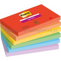 Karteczki samoprzylepne Post-it® Super Sticky, PLAYFUL, 76x127mm, 6x90 kart.