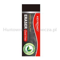 Gumka do ścierania KEYROAD, techniczna, 2 szt., blister, czarna - 2