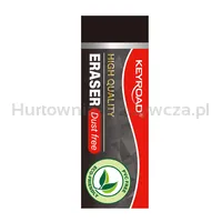 Gumka do ścierania KEYROAD, techniczna, 2 szt., blister, czarna - 2