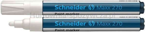 Schneider Marker olejowy Maxx 270, okrągły, 1-3mm, biały 
