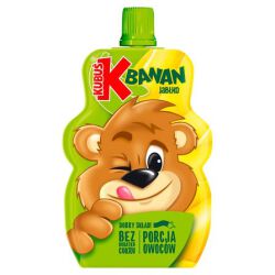 Kubuś Mus 100% Banan Jabłko 100 G