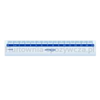 Linijka plastikowa KEYROAD, 15 cm, zawieszka, transparentna - 2