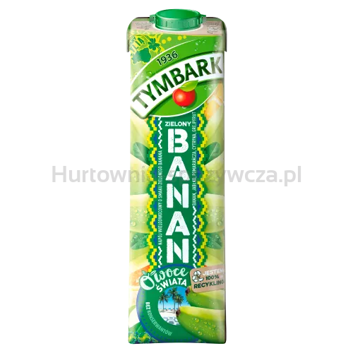 Tymbark Napój Owoce Świata Wieloowocowy Zielony Banan 1 L