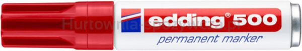 Edding Marker permanentny e-500 2-7 mm, czerwony  - 2