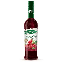 Herbapol Syrop Owocowy Żurawina Z Wit. C, D, B6 I Cynkiem 420 Ml
