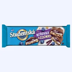 Orion Studentská Czekolada Mleczna Borówka &Amp; Ciasteczka 235 G