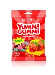 Żelki Yummi Gummi Strawberries 70 G Roshen
