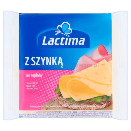 Ser Topiony Lactima Z Szynką Plastry 130 G