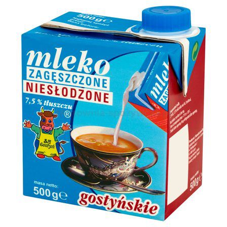 Gostyń Mleko Zagęszczone Niesłodzone 7,5% 500G