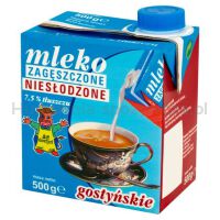 Gostyń Mleko Zagęszczone Niesłodzone 7,5% 500G