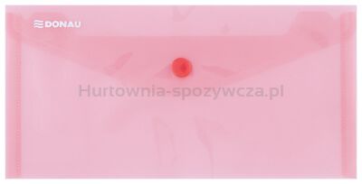 Donau Teczka kopertowa zatrzask, PP, DL, 180mikr., czerwona 