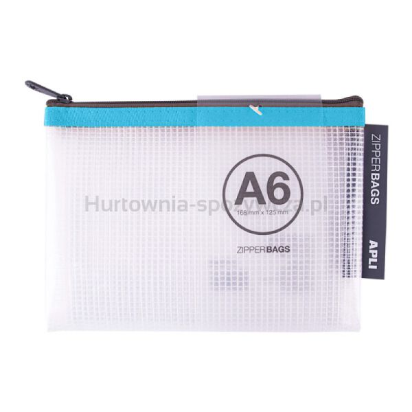 Torebka APLI Zipper Bag, A6, 168x125 mm, mix kolorów - 3
