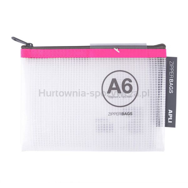 Torebka APLI Zipper Bag, A6, 168x125 mm, mix kolorów - 5