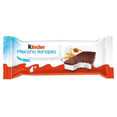 Kinder Biszkopt Z Mlecznym Nadzieniem Mleczna Kanapka 28G