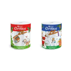 Kartika Christmas Ręcznik Papierowy 200 Listków 3-Warstwowy