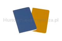 Zestaw 2 zeszytów MOLESKINE Volant, XS, 6,5x10,5cm, gładki, 56 stron, blue/amber yellow - 3