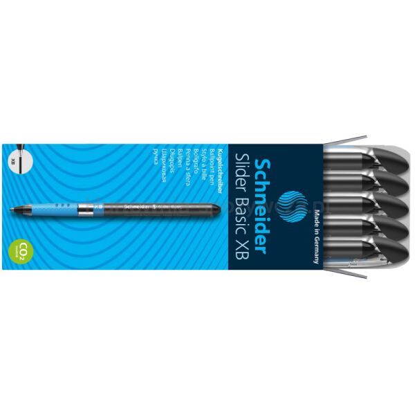Schneider Długopis Slider Basic, XB, czarny  - 5