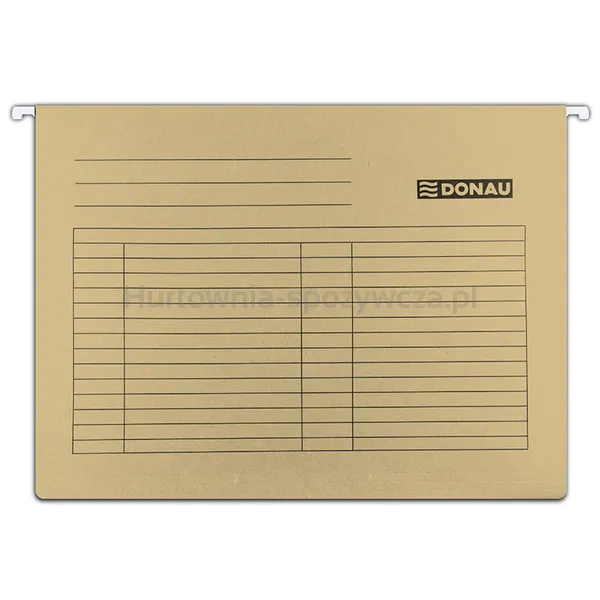 Teczka zawieszkowa DONAU, A4, 230gsm, brązowa