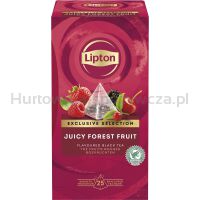 Herbata LIPTON Exclusive Selection, piramidki, owoce leśne, 25 kopert