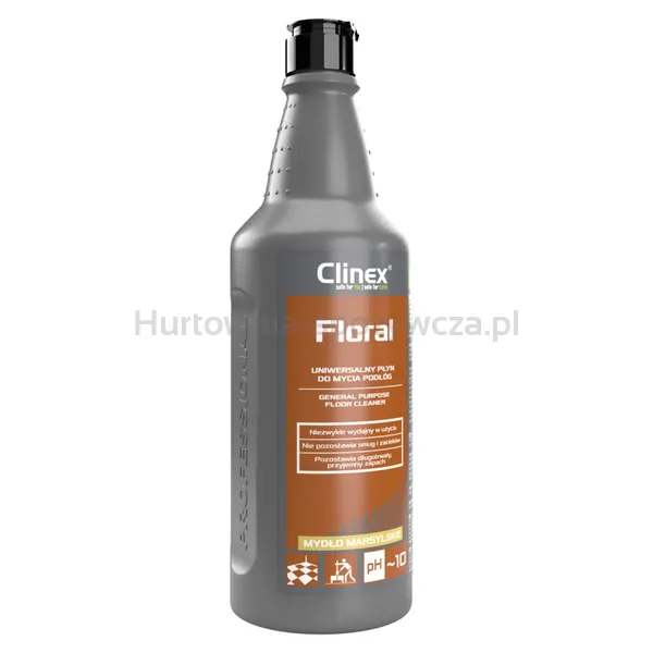 Uniwersalny płyn CLINEX Floral, do mycia podłóg, mydło marsylskie, 1l