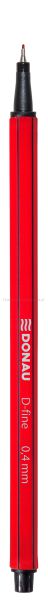 Donau Cienkopis D-Fine, 0,4 mm, czerwony  - 2