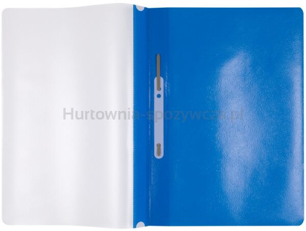 Skoroszyt OFFICE PRODUCTS, PP, A4, miękki, 100/170mikr., wpinany, niebieski - 2