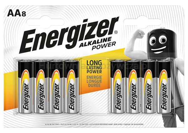 Energizer Baterie alkaliczne Power AA E91 blis./8szt .