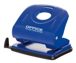Office Products Dziurkacz dziurkuje do 30 kartek, metal, niebieski 